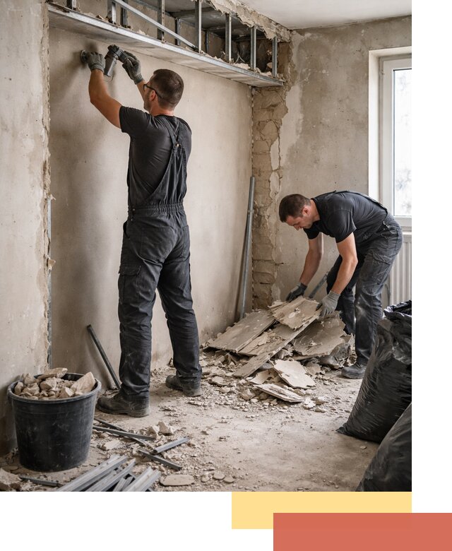 Демонтаж короба из гипсокартона в Бирске быстро и аккуратно