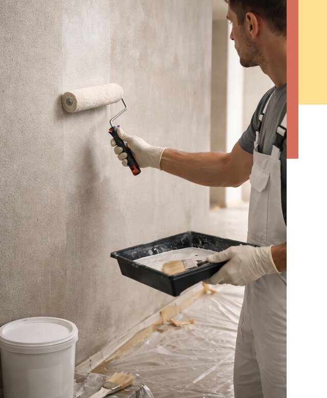 Грунтовка стен в Бирске от 2287 руб. м2 — быстро, недорого, с материалом | ОТДЕЛОЧНИК-Брк