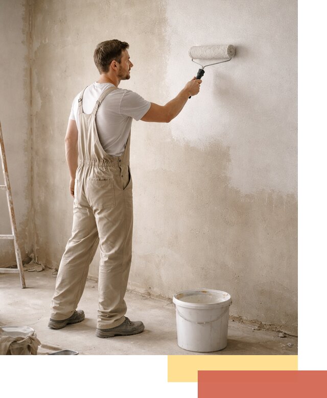 Грунтовка стен под отделку в Бирске профессиональным раствором