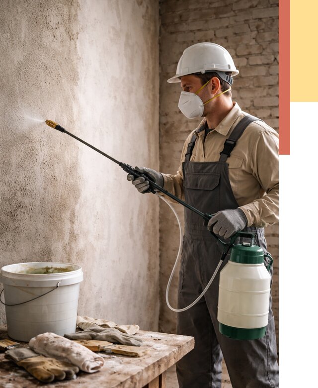 Антисептическая обработка стен в Бирске от 1247 руб. — быстро и недорого | ОТДЕЛОЧНИК-Брк