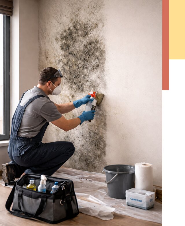 Удаление плесени со стен в Бирске от 2235 руб. — быстро и недорого | ОТДЕЛОЧНИК-Брк