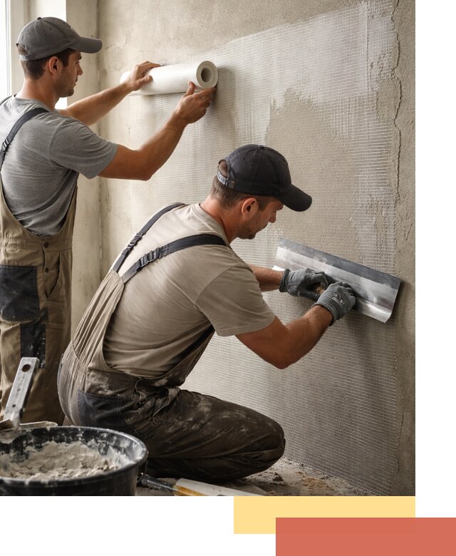 Армирование стен стеклосеткой в Бирске для прочной отделки