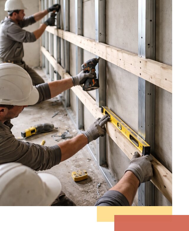 Устройство обрешетки под панели в Бирске