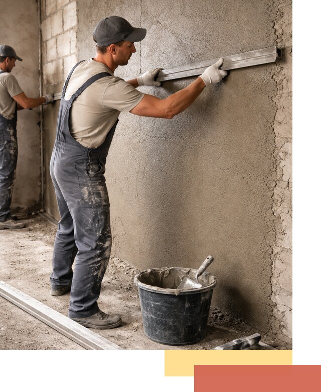 Штукатурка стен цементно-песчаная в Бирске профессионально