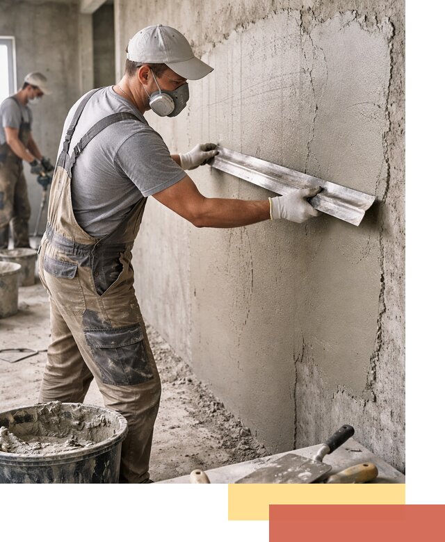 Штукатурка бетонных стен в Бирске качественно и долговечно