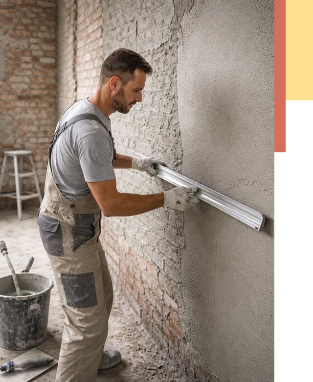 Штукатурка кирпичных стен в Бирске от 4677 руб/м2 — быстро и недорого | ОТДЕЛОЧНИК-Брк