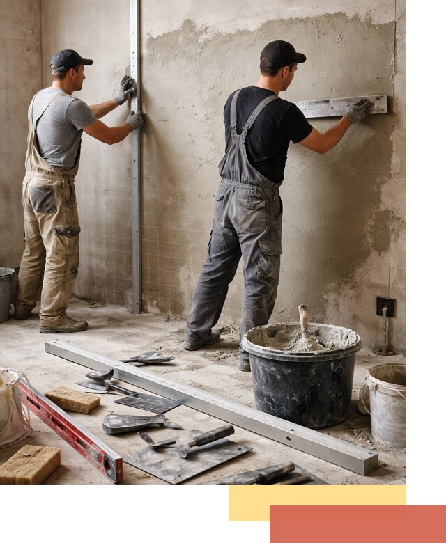 Профессиональная штукатурка стен под плитку в Бирске