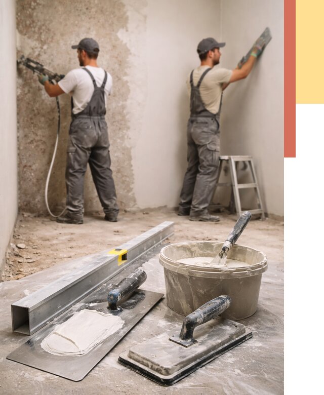 Штукатурка стен под обои в Бирске от 4677 руб./м2 — выравнивание под обои | ОТДЕЛОЧНИК-Брк