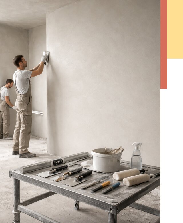 Штукатурка стен под покраску в Бирске от 4677 руб./м² — качественно и недорого | ОТДЕЛОЧНИК-Брк