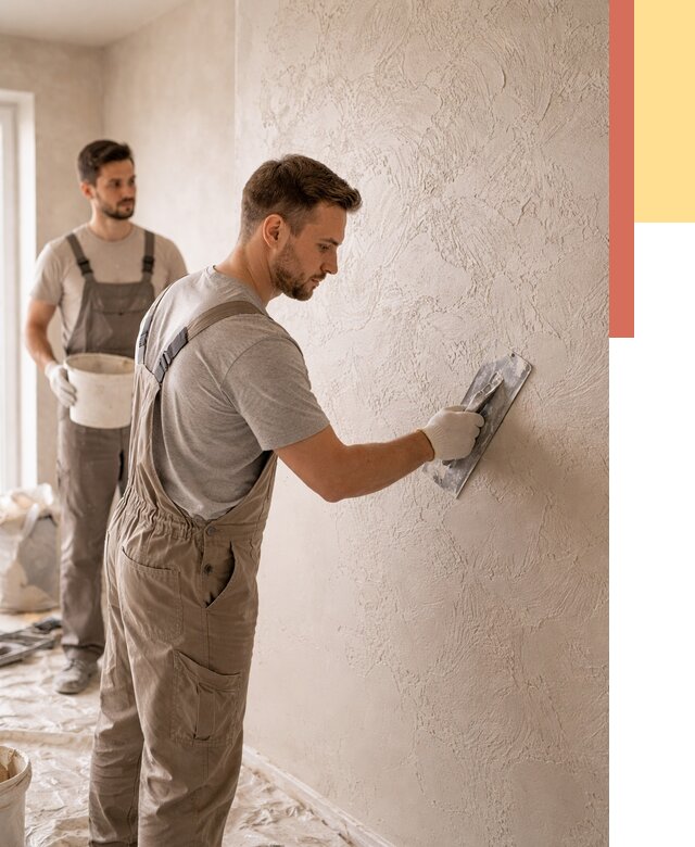 Фактурная штукатурка стен в Бирске от 4365 руб./м² — заказать под ключ | ОТДЕЛОЧНИК-Брк