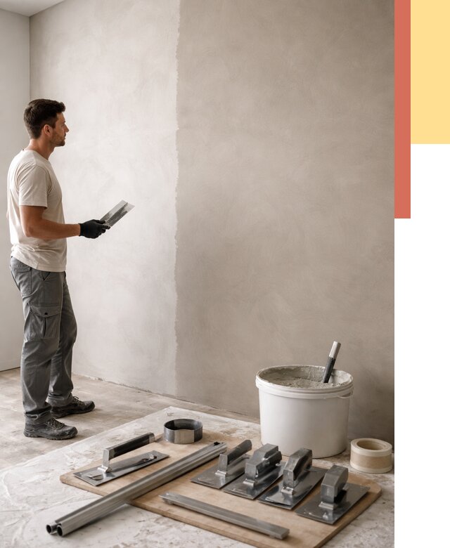 Нанесение микроцемента на стены в Бирске от 3326 руб./м2 под ключ | ОТДЕЛОЧНИК-Брк