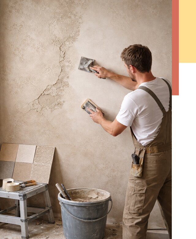 Ремонт декоративной штукатурки в Бирске от 4677 руб. под ключ | ОТДЕЛОЧНИК-Брк