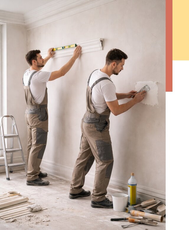 Монтаж лепнины на стены в Бирске от 4677 руб. — недорого, быстро | ОТДЕЛОЧНИК-Брк