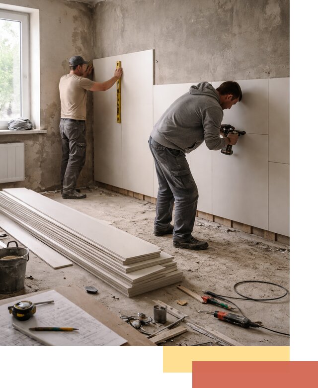 Монтаж ПВХ панелей на стены в Бирске качественно и быстро