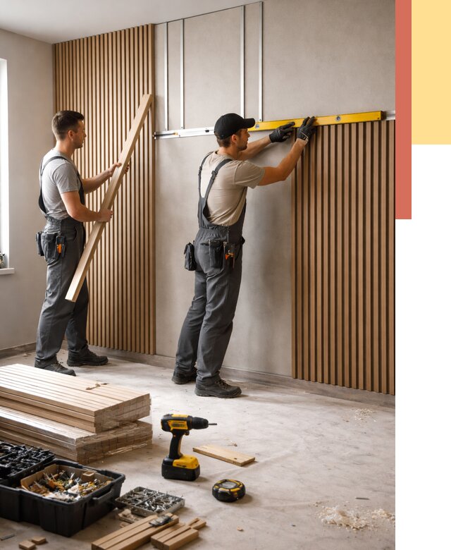 Монтаж реечных панелей на стены в Бирске от 1247 руб. — быстро и недорого | ОТДЕЛОЧНИК-Брк