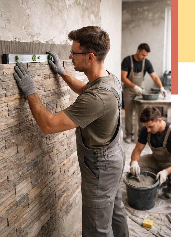 Монтаж искусственного камня в Бирске от 4677 руб. под ключ | ОТДЕЛОЧНИК-Брк