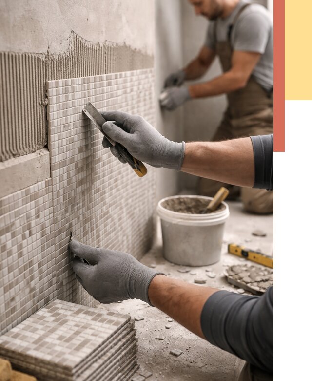 Облицовка стен мозаикой в Бирске от 3326 руб/м2 — укладка мозаики на стены | ОТДЕЛОЧНИК-Брк