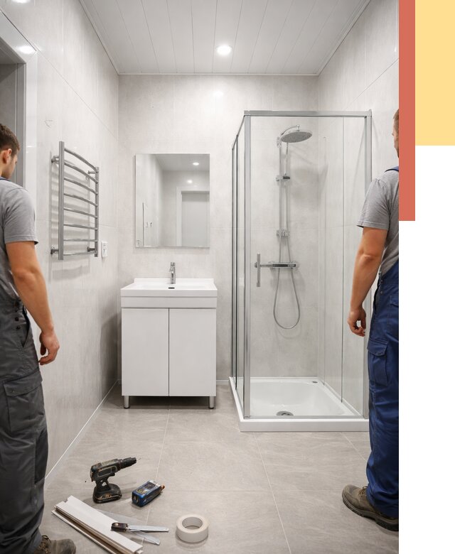 Отделка ванной комнаты панелями ПВХ в Бирске от 4677 руб. за м2 | ОТДЕЛОЧНИК-Брк