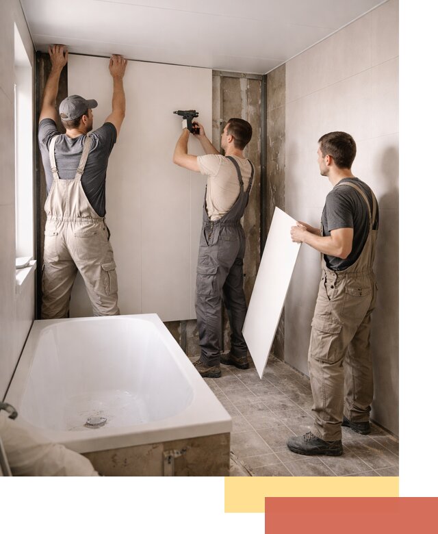 Отделка ванной панели ПВХ профессионально в Бирске