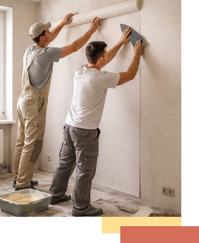 Поклейка виниловых обоев в Бирске профессионально и качественно