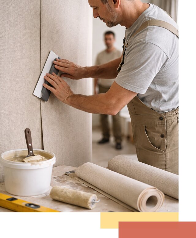 Поклейка текстильных обоев в Бирске профессионально и аккуратно