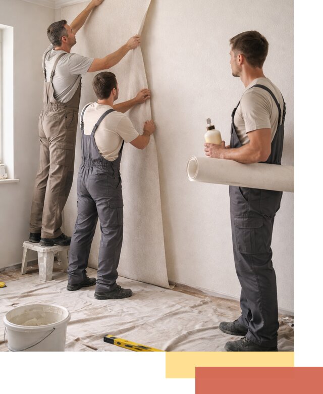 Оклейка стен обоями в Бирске — качественно и профессионально