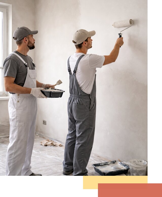 Покраска стен водоэмульсионной краской в Бирске