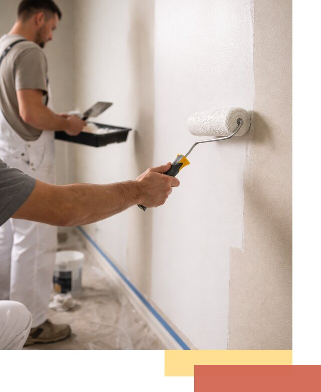 Покраска стен акриловой краской профессионально в Бирске