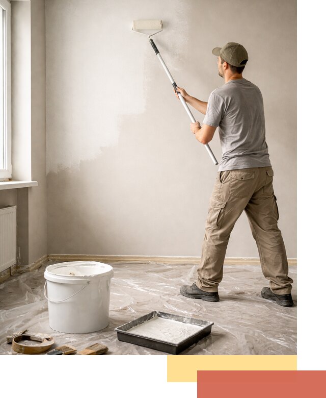 Покраска стен латексной краской в Бирске качественно и быстро