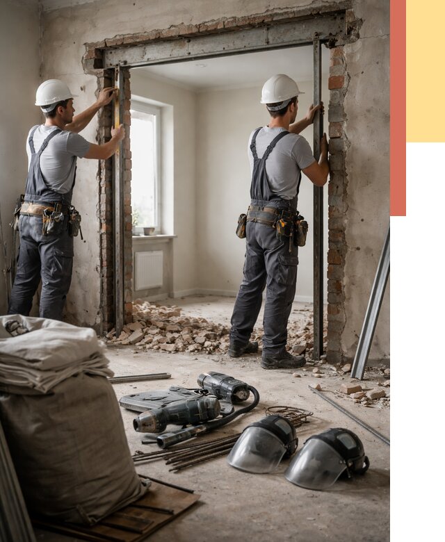 Расширение дверного проема в Бирске от 12993 руб. под ключ | ОТДЕЛОЧНИК-Брк