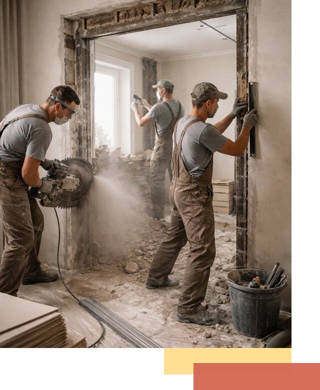 Расширение дверного проема под установку новой двери в Бирске