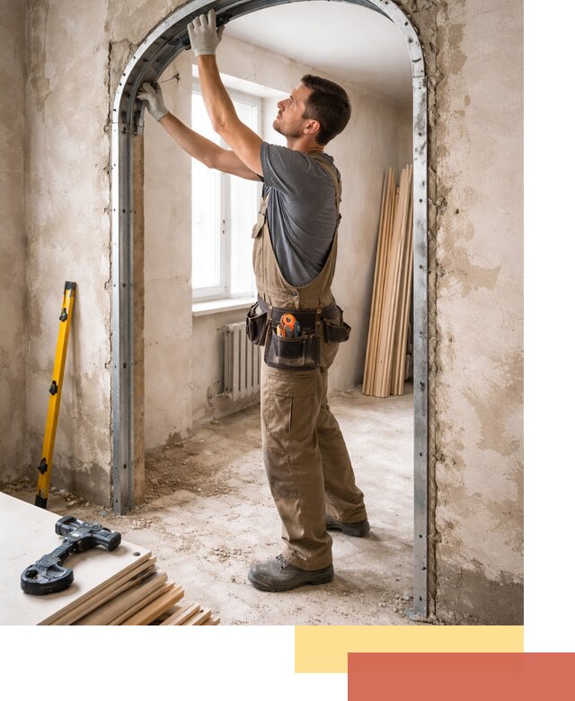 Устройство арочного проема в Бирске под ключ