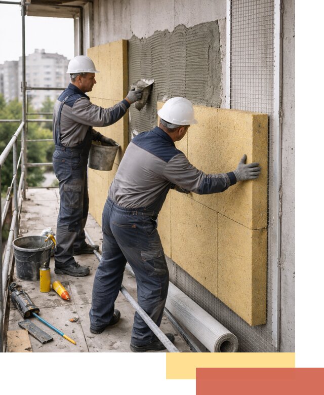 Утепление стен зданий и домов в Бирске качественно и надежно