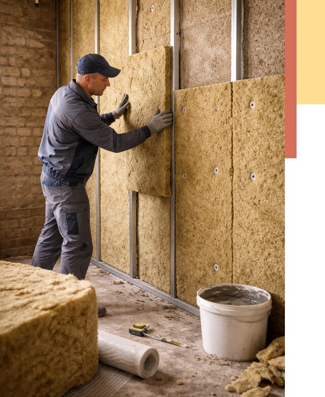 Утепление стен минватой в Бирске от 1403 руб./м2 — недорого и быстро | ОТДЕЛОЧНИК-Брк