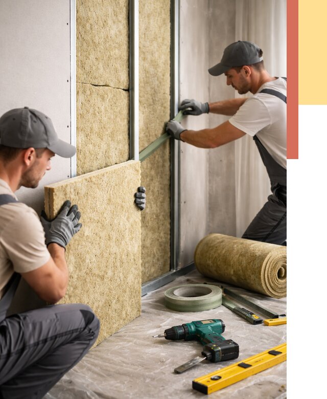 Шумоизоляция стен в Бирске под ключ от 1923 руб. | ОТДЕЛОЧНИК-Брк