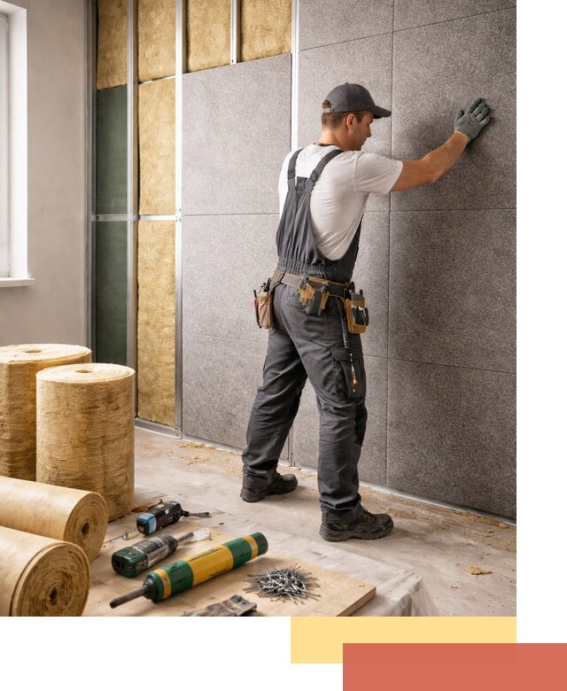 Профессиональная шумоизоляция стен в Бирске для квартиры и офиса