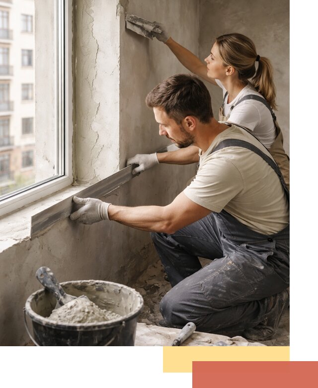 Штукатурка откосов дверей и окон профессионально в Бирске