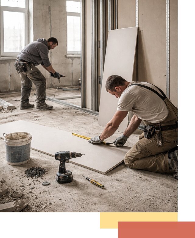 Кладка перегородок из ПГП под ключ в Бирске