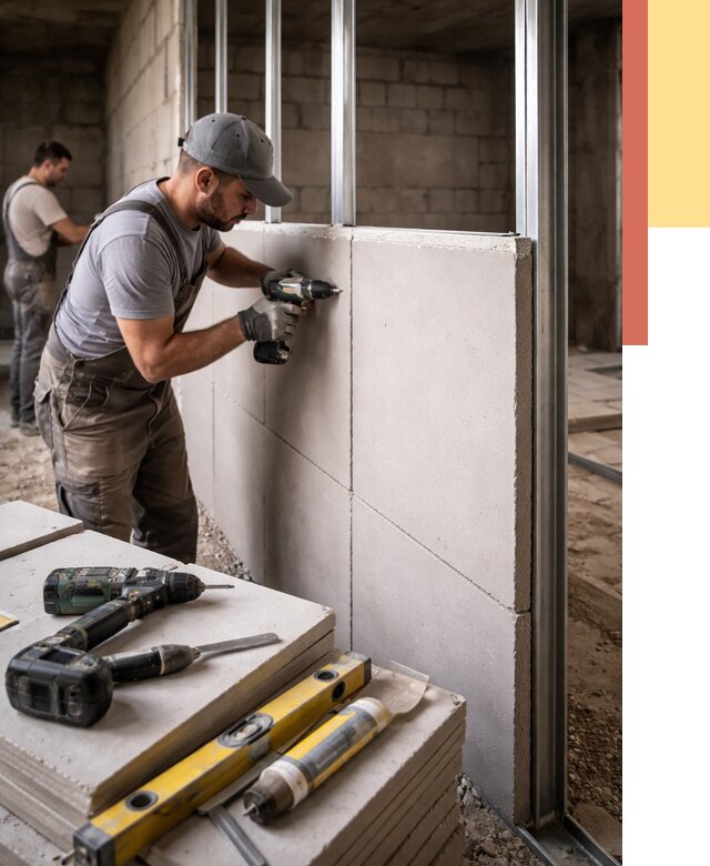 Кладка влагостойких перегородок ПГП в Бирске от 1247 руб. под ключ | ОТДЕЛОЧНИК-Брк