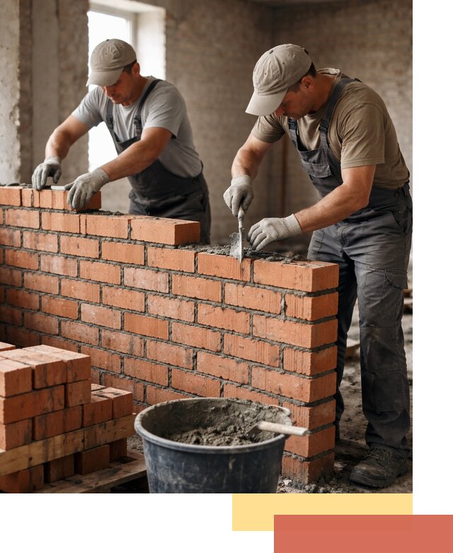 Кладка кирпичных перегородок под ключ в Бирске