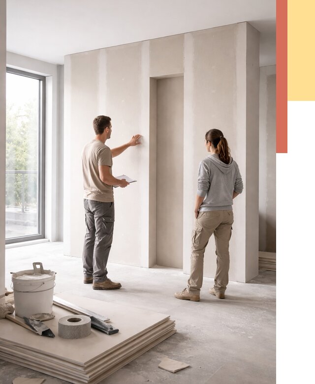 Зонирующая перегородка из гипсокартона в Бирске от 2910 руб. под ключ | ОТДЕЛОЧНИК-Брк