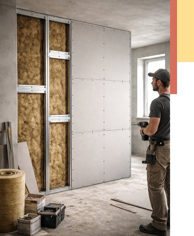 Усиленная перегородка под навеску в Бирске от 13304 руб. — монтаж под ключ | ОТДЕЛОЧНИК-Брк