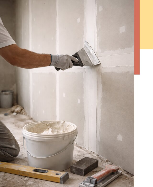 Шпаклевка перегородок из гипсокартона в Бирске от 2599 руб. — услуги ОТДЕЛОЧНИК-Брк