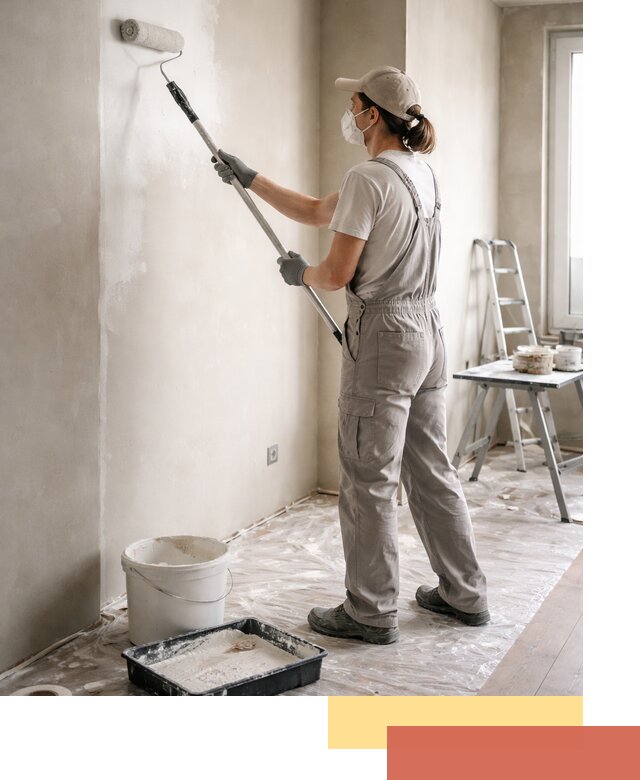 Покраска перегородок из гипсокартона в Бирске качественно и недорого