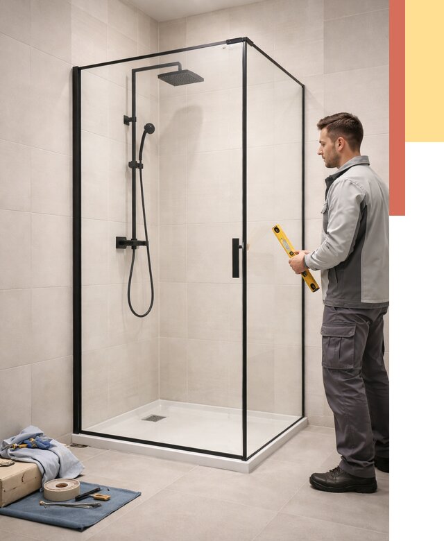 Стеклянные перегородки для душа в Бирске от 12993 руб. | Монтаж под ключ — ОТДЕЛОЧНИК-Брк