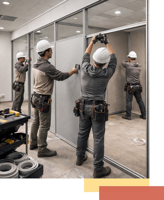 Мобильные офисные перегородки под ключ в Бирске