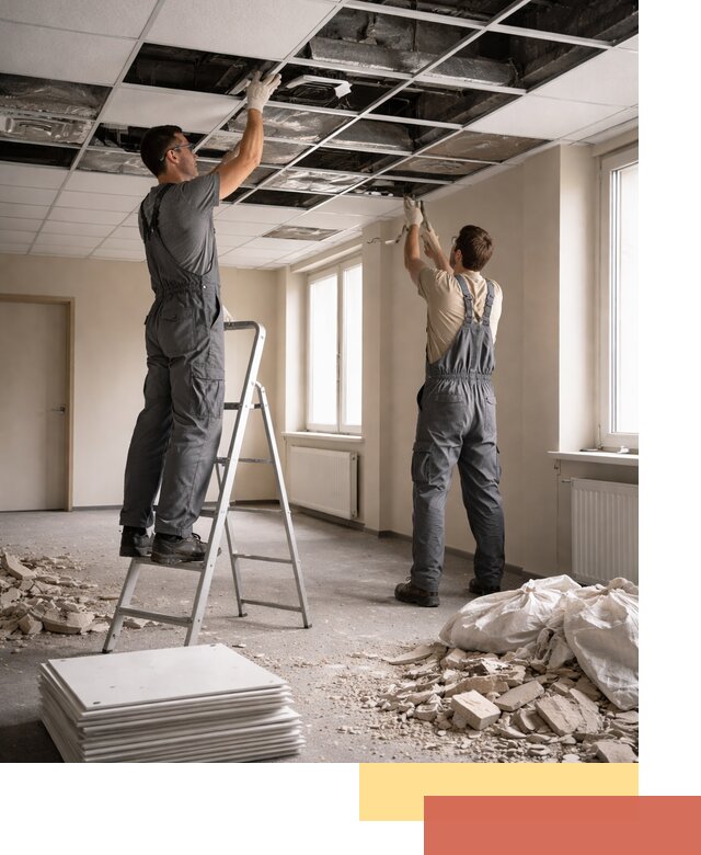 Демонтаж потолков Армстронг профессионально в Бирске