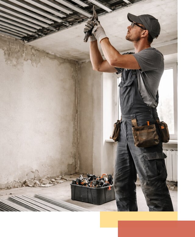 Демонтаж реечного потолка в Бирске быстро и аккуратно