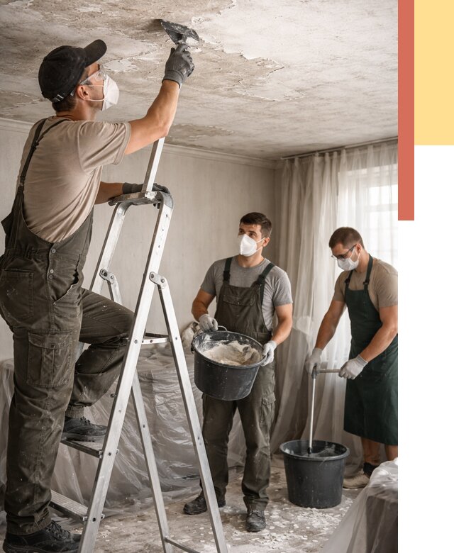 Удаление побелки с потолка в Бирске от 2599 руб. быстро и недорого | ОТДЕЛОЧНИК-Брк