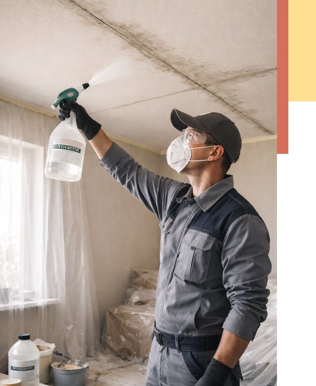 Антисептическая обработка потолка в Бирске от 2599 руб. | ОТДЕЛОЧНИК-Брк